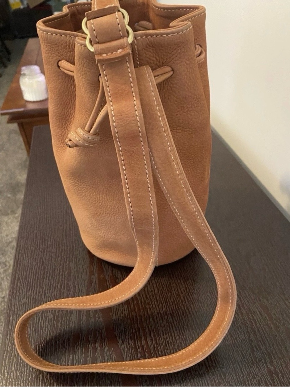 Vintage Coach Sonoma Nubuc Leather Drawstring Bucket Crossbody Bag